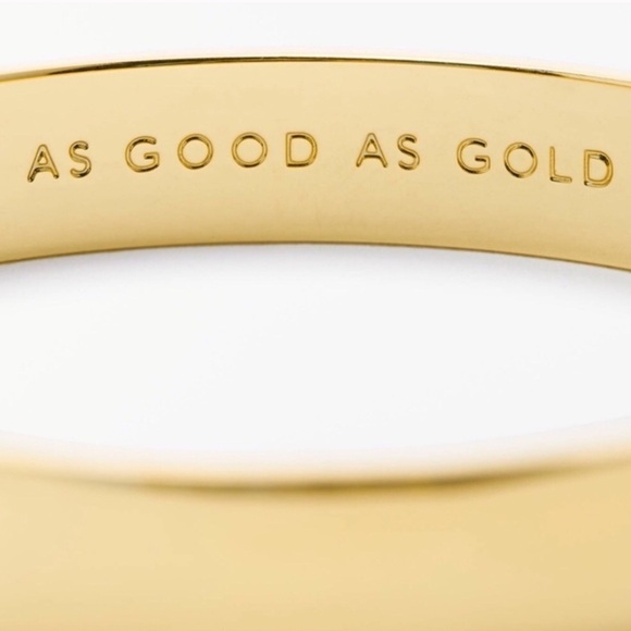 KATE SPADE • As Good As Gold Bangle Bracelet - Picture 3 of 5